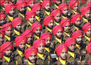 Sikh regiment contingent at Republic Day parade